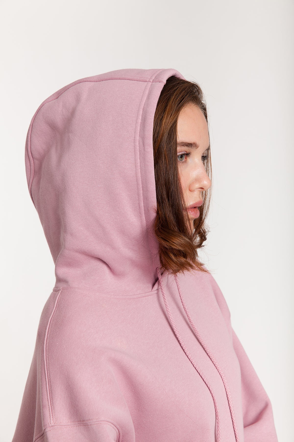 Sweat à capuche Femme Rose