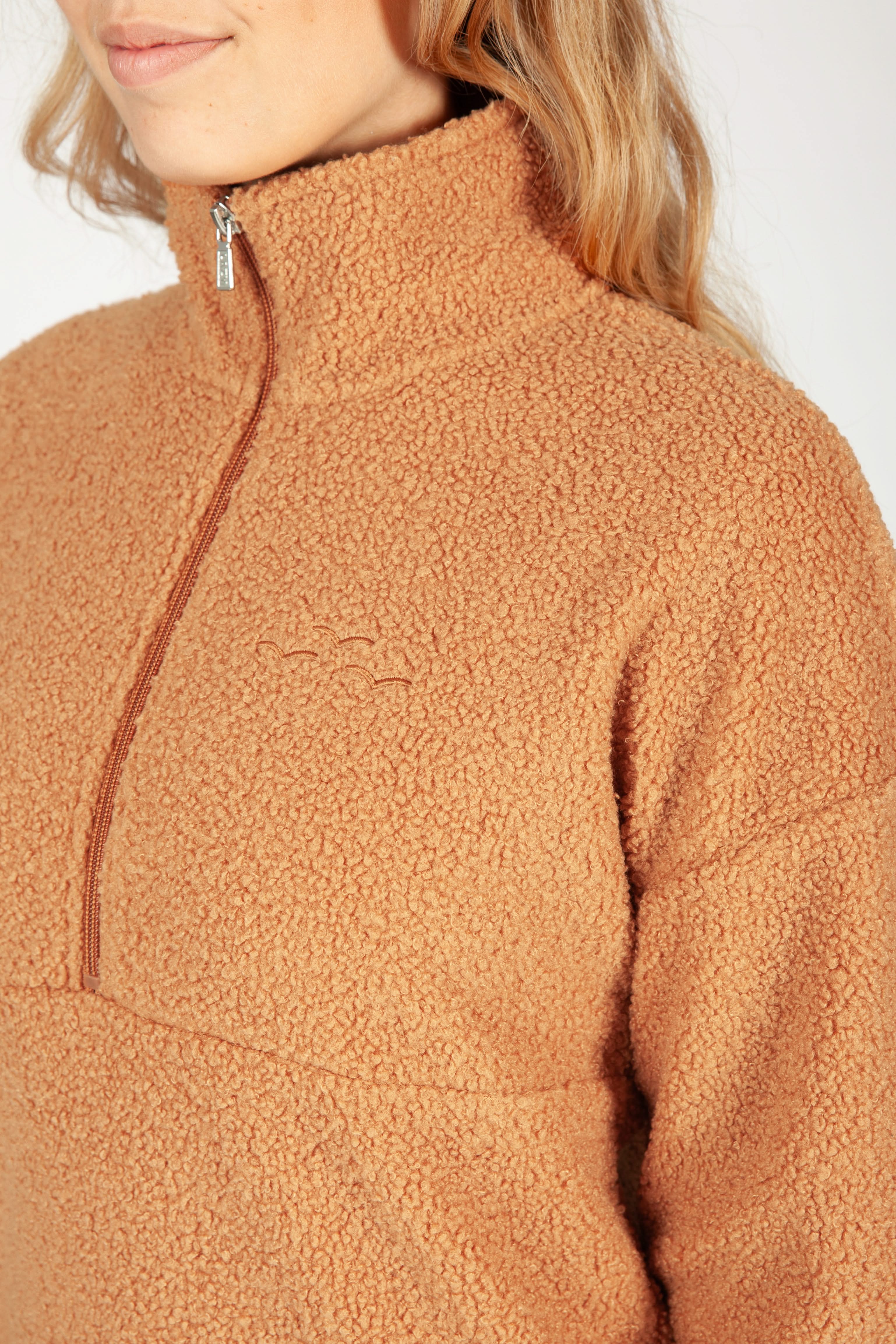 Pull Steph Sherpa oversize cosy-chic Biscuit