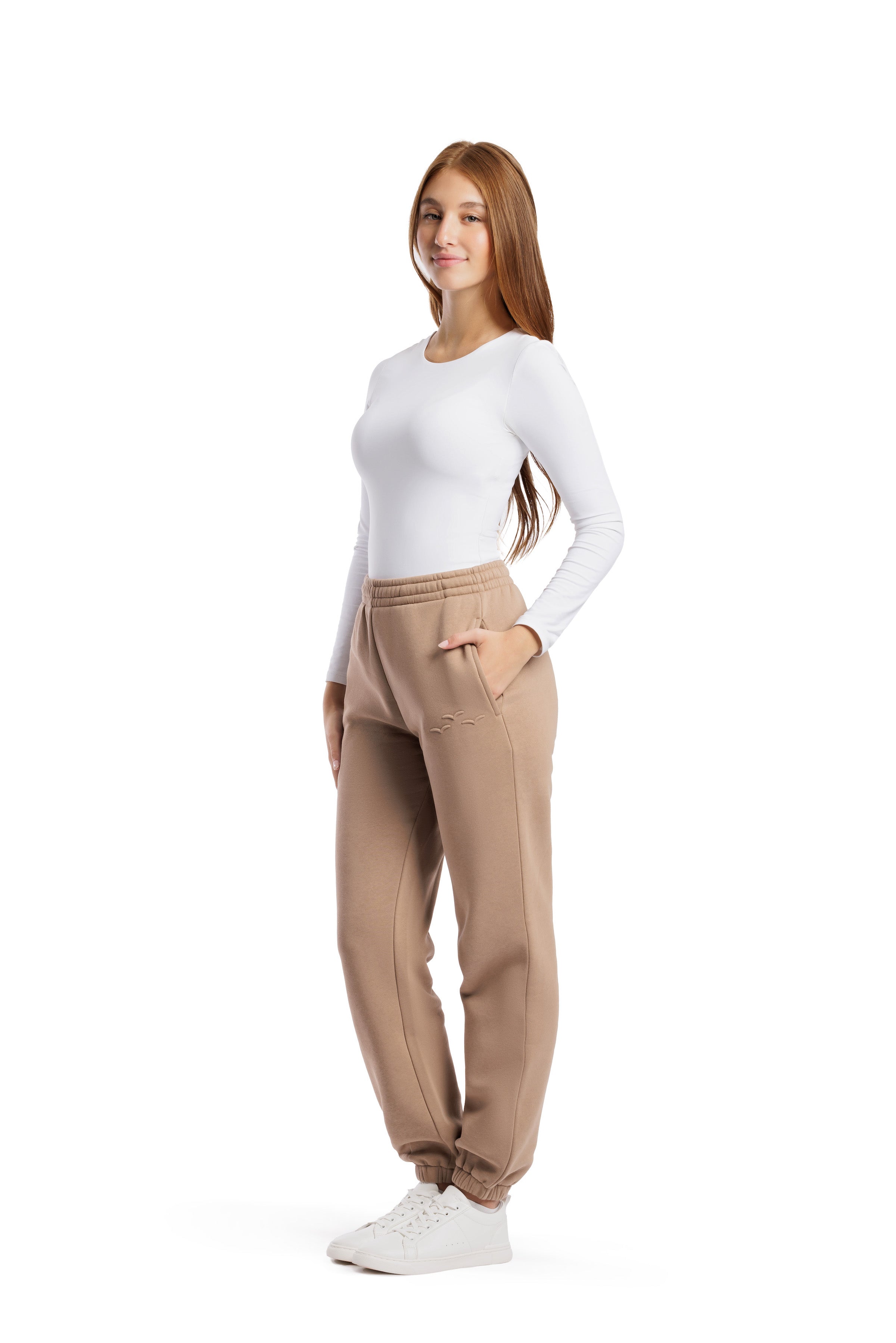 Pantalon de survêtement Femme Camel