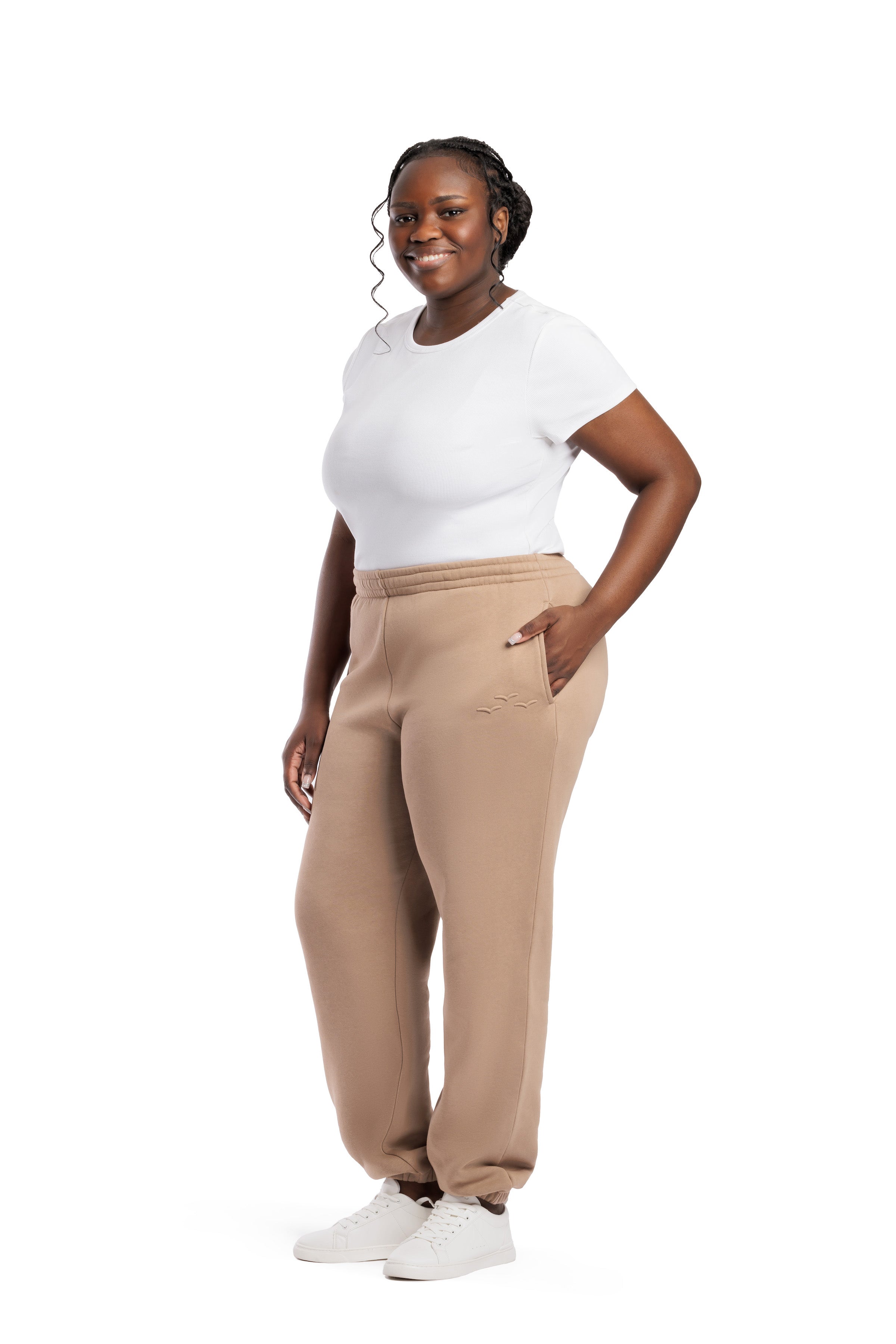 Pantalon de survêtement Femme Camel