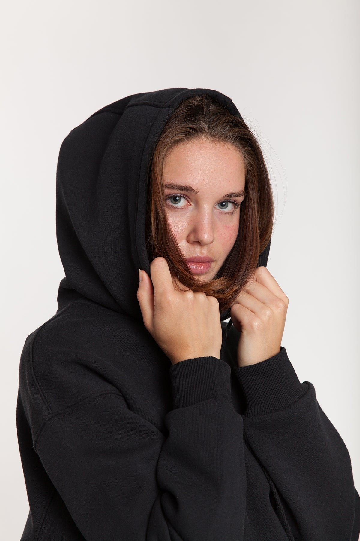 Sweat à capuche Femme Noir