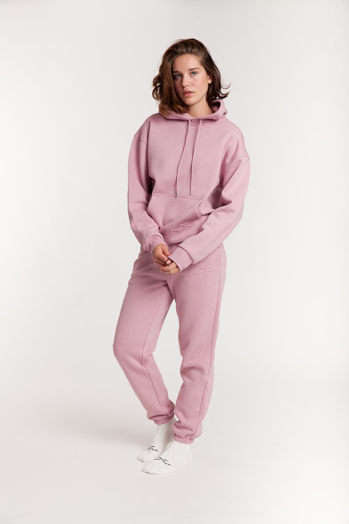 Sweat à capuche Femme Rose