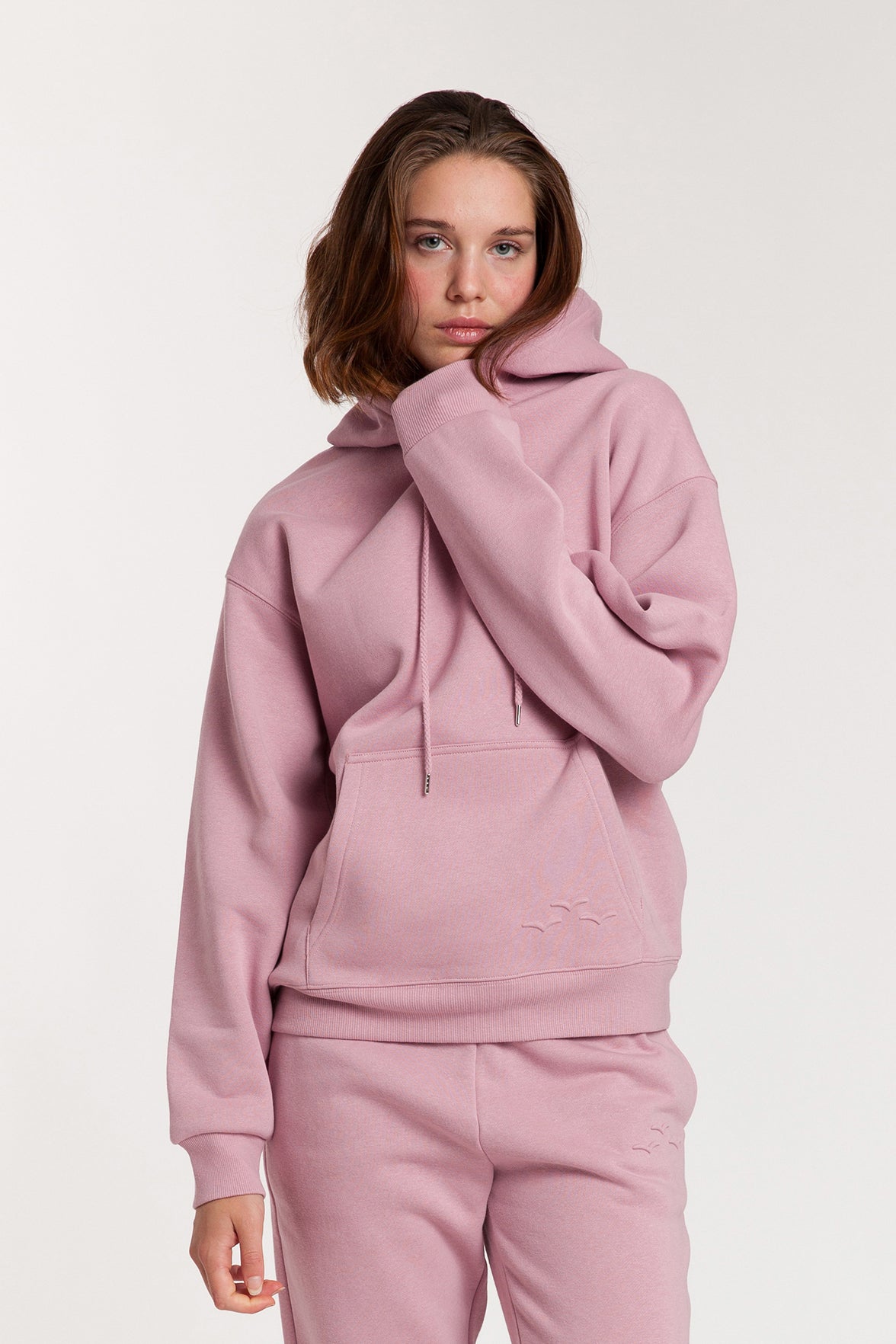 Sweat à capuche Femme Rose