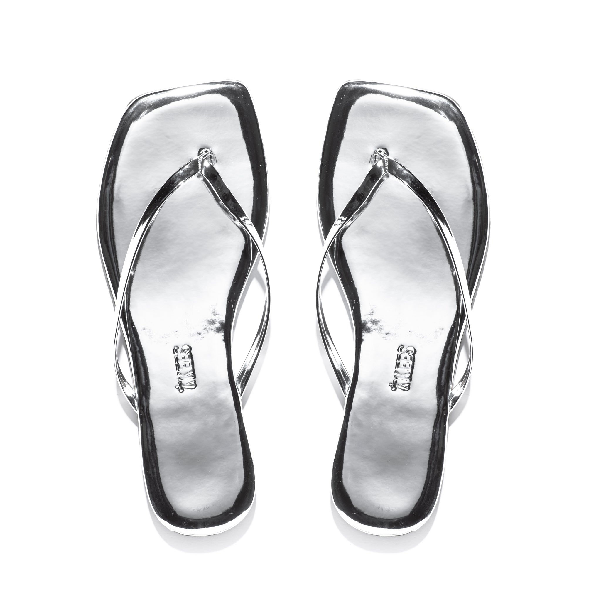 Sandales Square Toe Lily Mirror Chrome