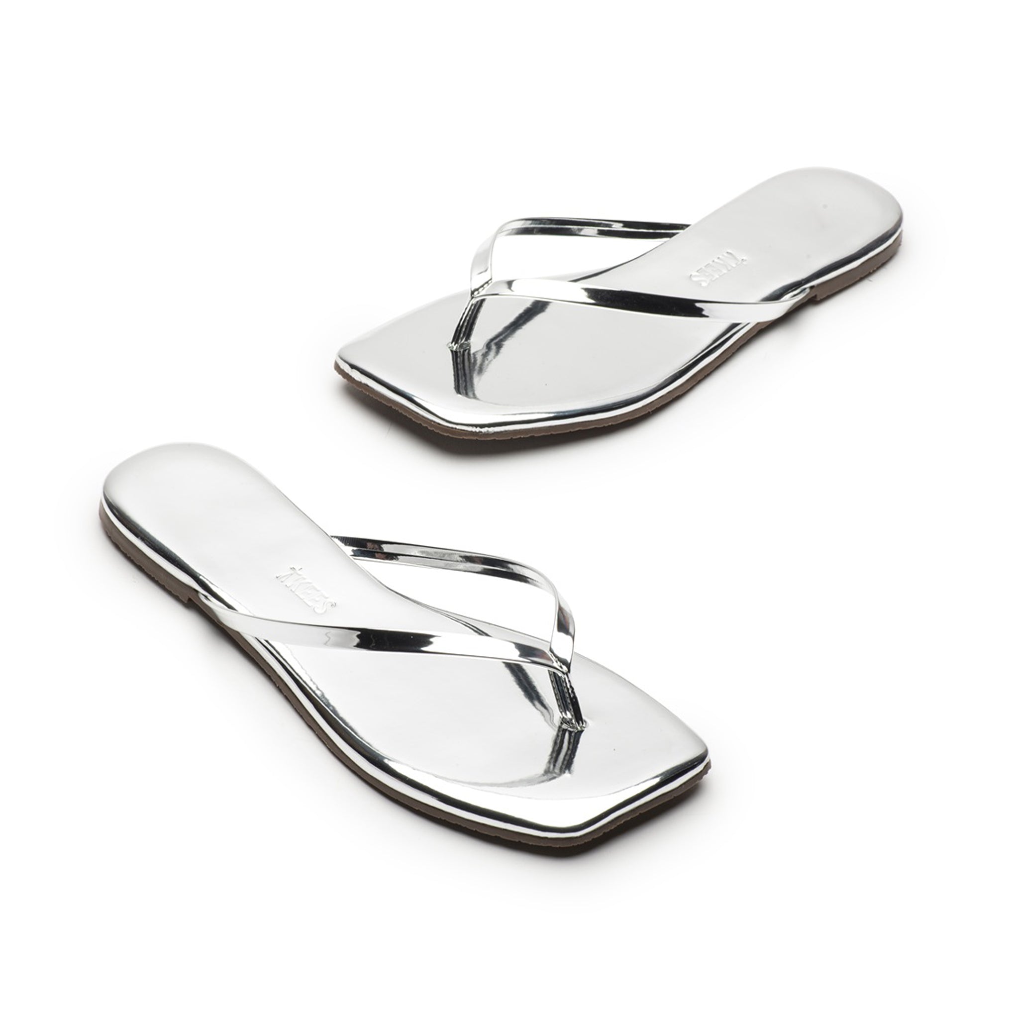 Sandales Square Toe Lily Mirror Chrome