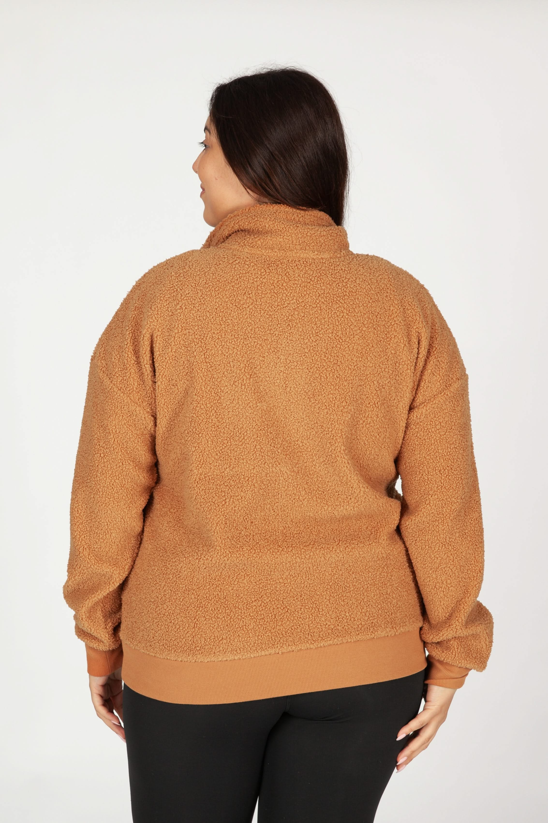 Pull Steph Sherpa oversize cosy-chic Biscuit